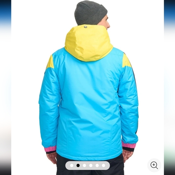 NWT!! Tipsy Elves, Icy Blunder Insulated Jacket, Blue/Black, Size XL, MSRP $190 - Picture 2 of 16